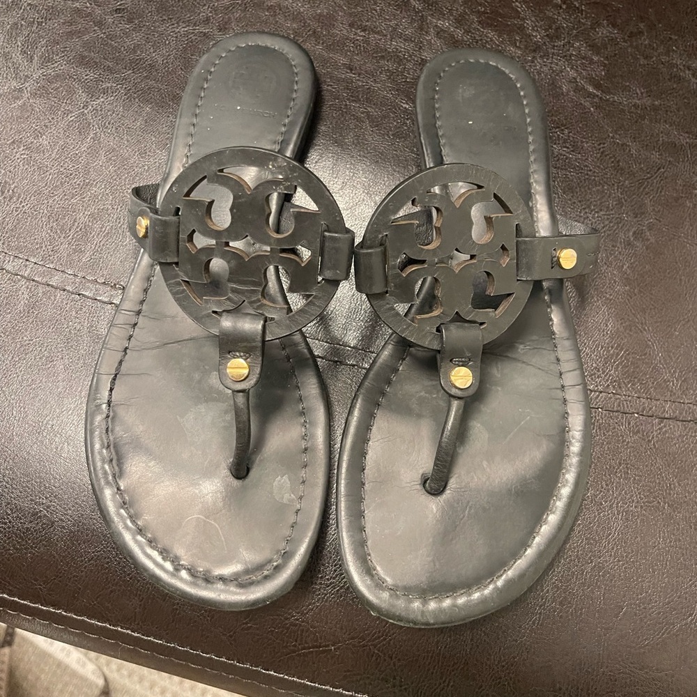 Tory Burch Miller leather sandals Sz 8.5